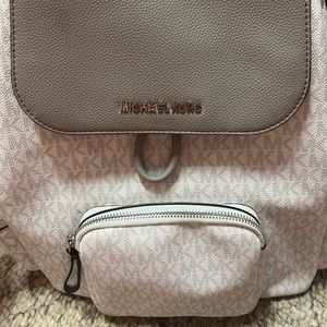 Michael Kors Gay and White BackPack